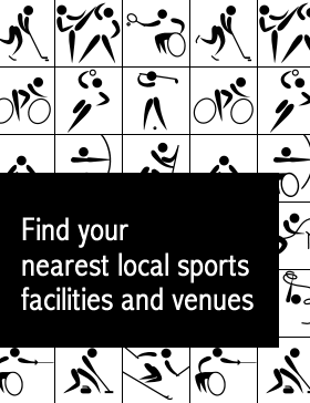 Find your nearest sports facilities and venues.